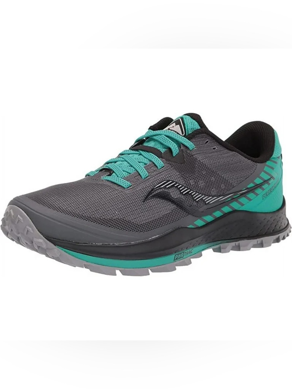 Saucony Gray and Teal Women's Running Shoe Size: 9.5
